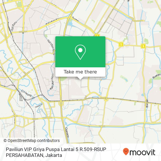 Paviliun VIP Griya Puspa Lantai 5 R.509-RSUP PERSAHABATAN map