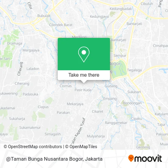 @Taman Bunga Nusantara Bogor map