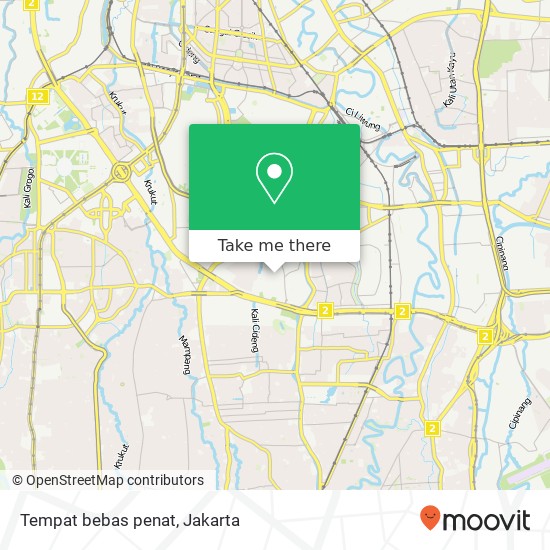 Tempat bebas penat map