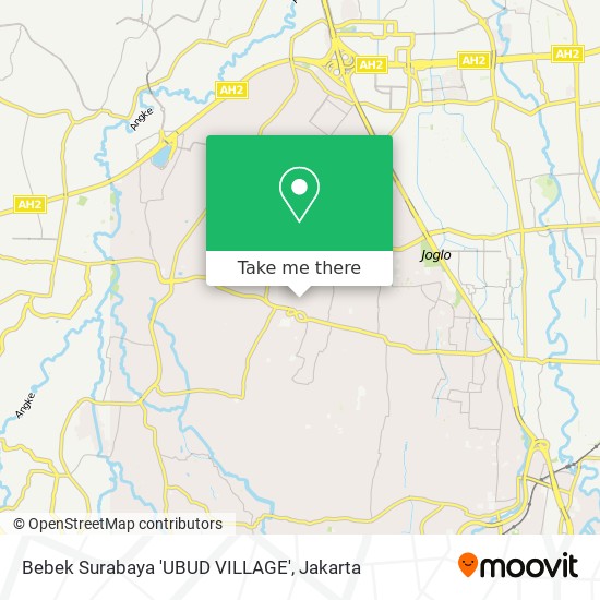 Bebek Surabaya 'UBUD VILLAGE' map