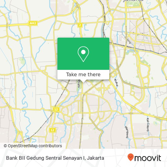 Bank BII Gedung Sentral Senayan I map