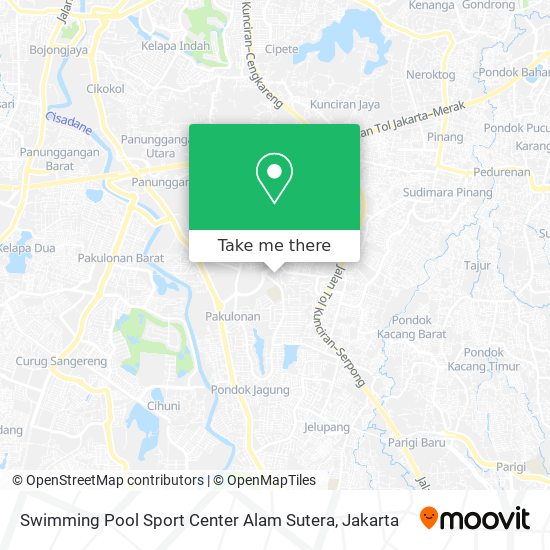 Swimming Pool Sport Center Alam Sutera map