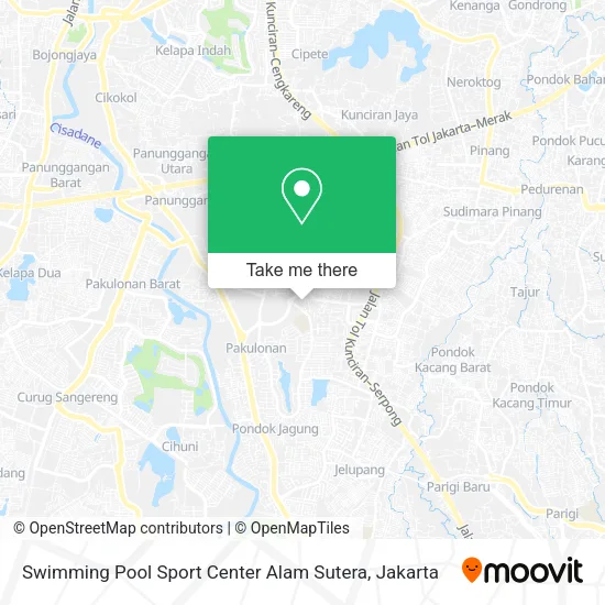 Swimming Pool Sport Center Alam Sutera map