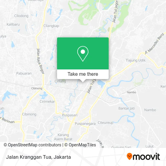 Jalan Kranggan Tua map
