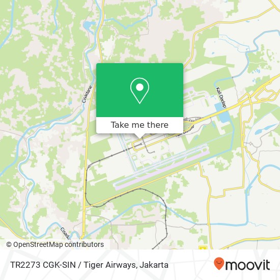 TR2273 CGK-SIN / Tiger Airways map