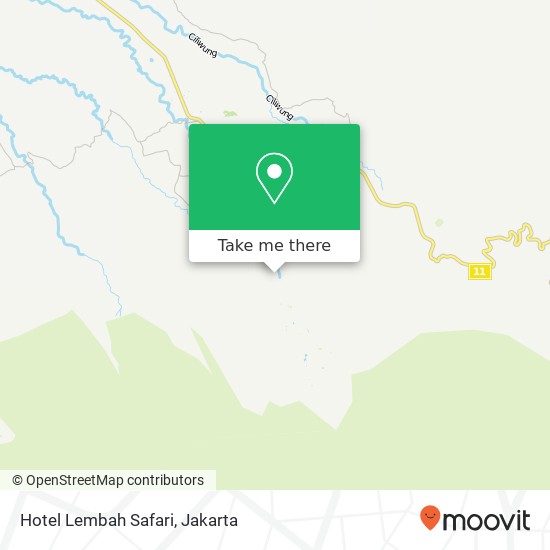 Hotel Lembah Safari map