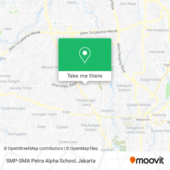 SMP-SMA Petra Alpha School map