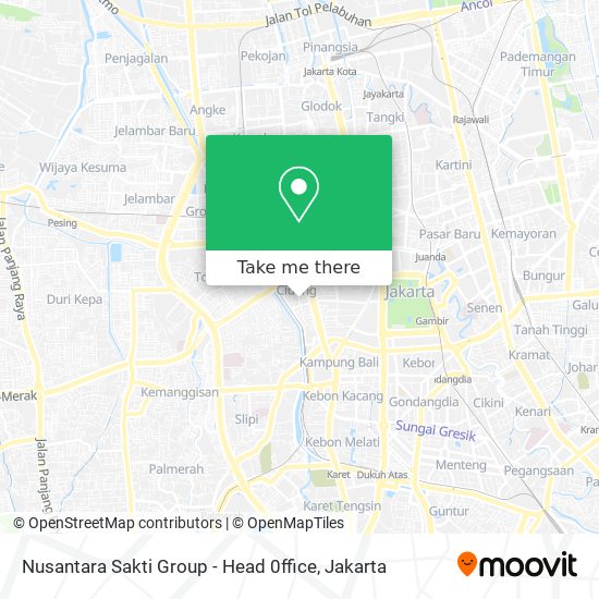 Nusantara Sakti Group - Head 0ffice map