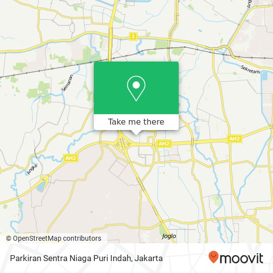 Parkiran Sentra Niaga Puri Indah map