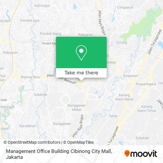 Management Office Building Cibinong City Mall map