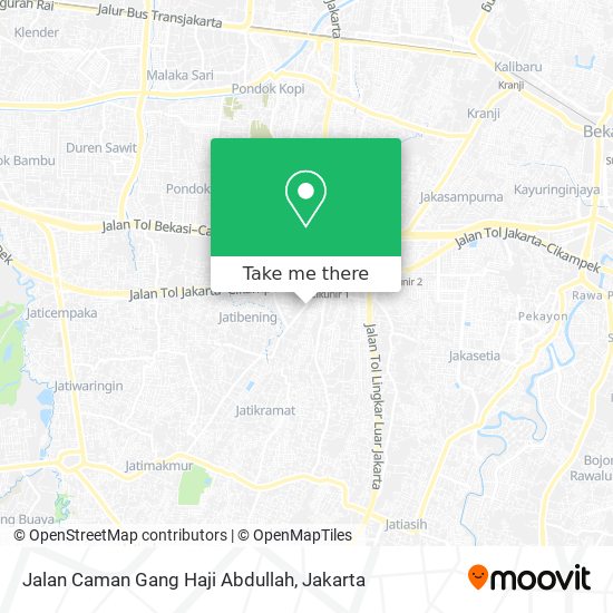 Jalan Caman Gang Haji Abdullah map