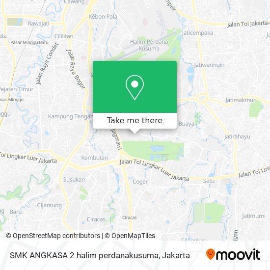 SMK ANGKASA 2 halim perdanakusuma map