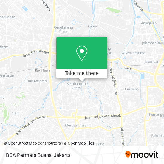 BCA Permata Buana map