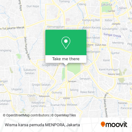 Wisma karsa pemuda MENPORA map