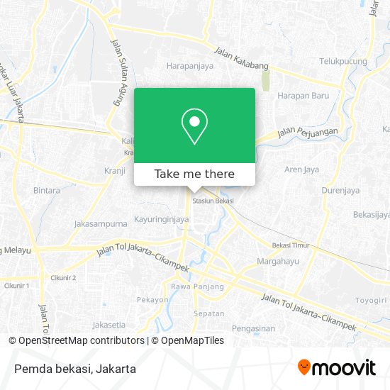 Pemda bekasi map