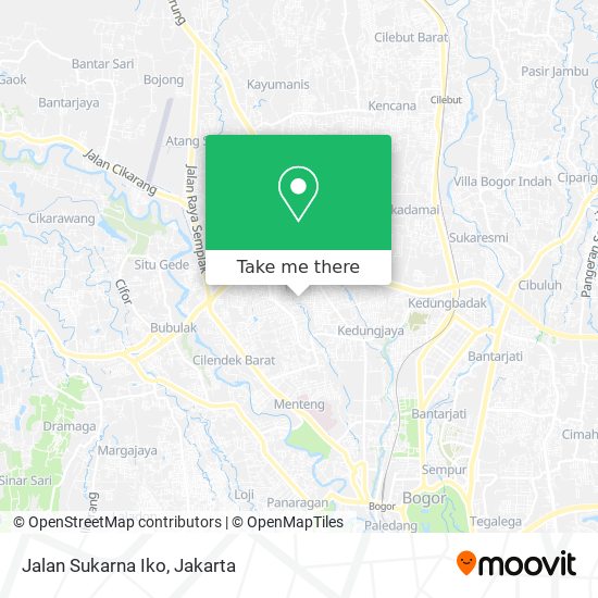 Jalan Sukarna Iko map