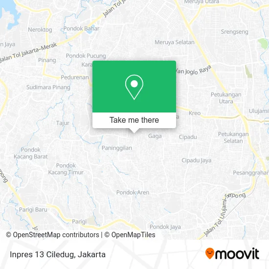 Inpres 13 Ciledug map