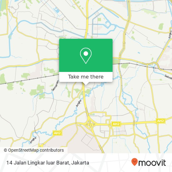 14 Jalan Lingkar luar Barat map