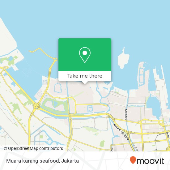 Muara karang seafood map