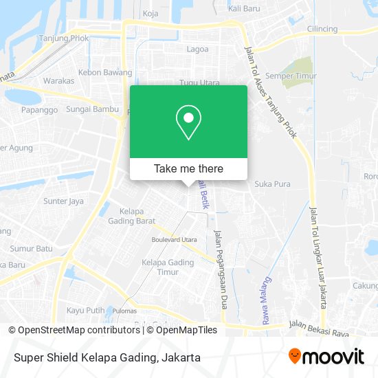 Super Shield Kelapa Gading map