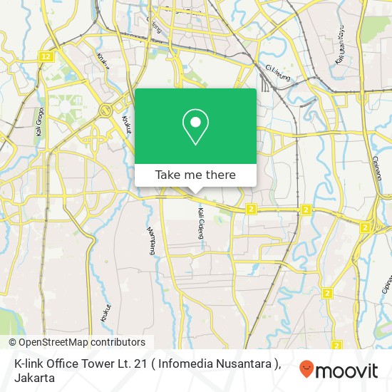 K-link Office Tower Lt. 21 ( Infomedia Nusantara ) map