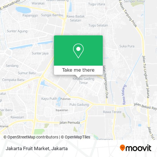 Jakarta Fruit Market map