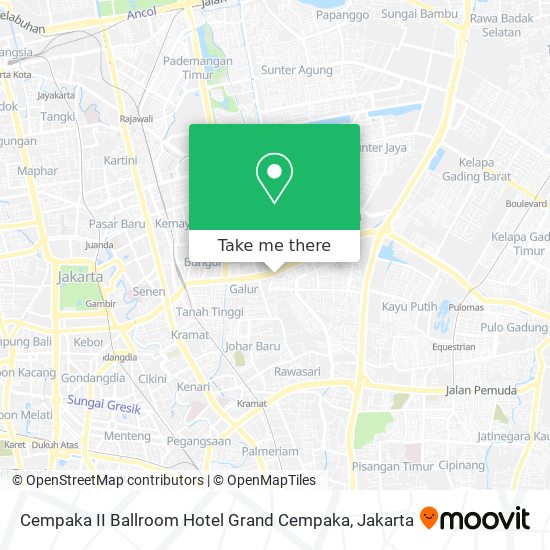 Cempaka II Ballroom Hotel Grand Cempaka map