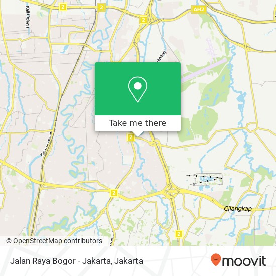 Jalan Raya Bogor - Jakarta map