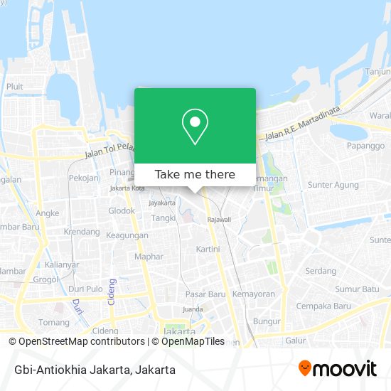 Gbi-Antiokhia Jakarta map