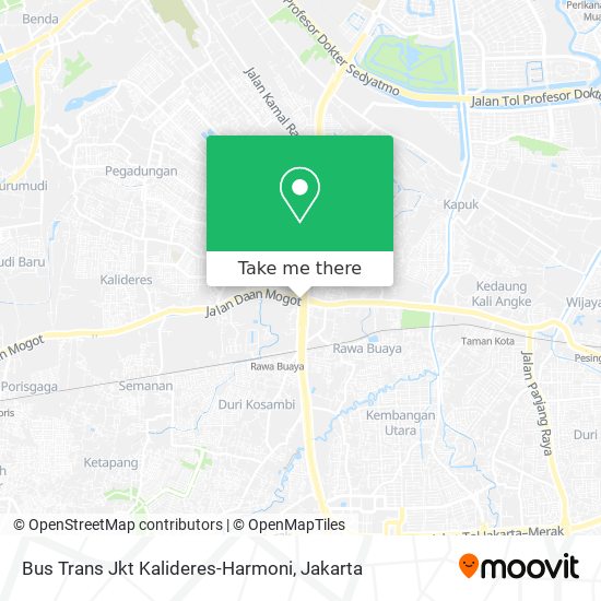 Bus Trans Jkt Kalideres-Harmoni map