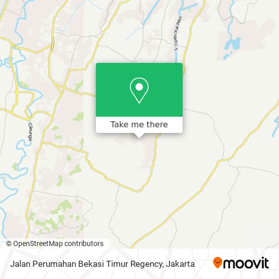 Jalan Perumahan Bekasi Timur Regency map