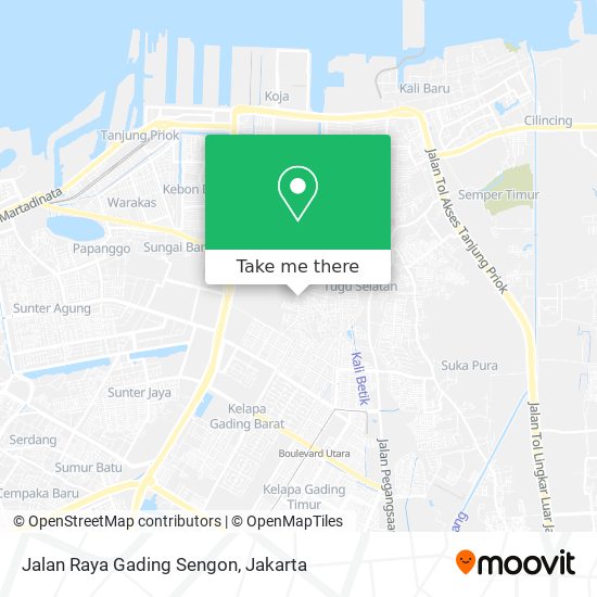 Jalan Raya Gading Sengon map