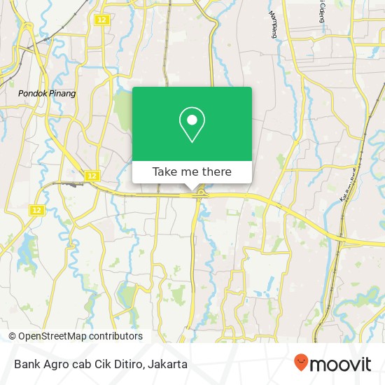 Bank Agro cab Cik Ditiro map