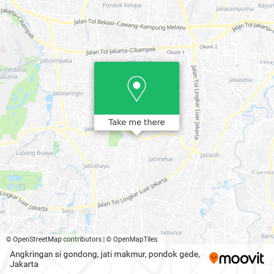 Angkringan si gondong, jati makmur, pondok gede map