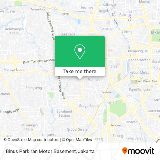 Binus Parkiran Motor Basement map