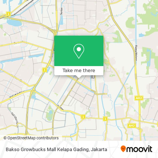 Bakso Growbucks Mall Kelapa Gading map