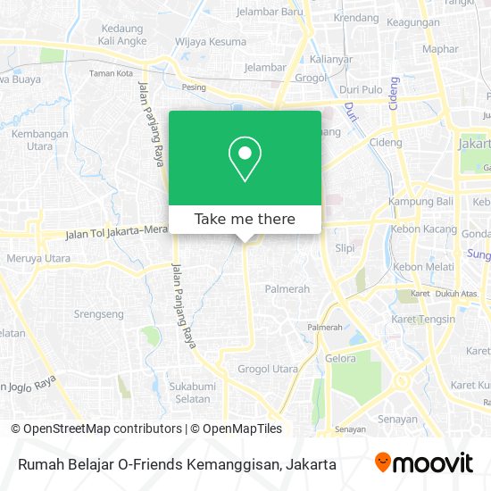 Rumah Belajar O-Friends Kemanggisan map