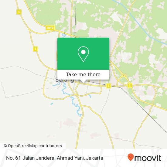 No. 61 Jalan Jenderal Ahmad Yani map