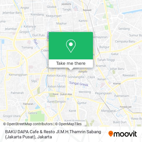 BAKU DAPA Cafe & Resto Jl.M.H.Thamrin Sabang (Jakarta Pusat) map