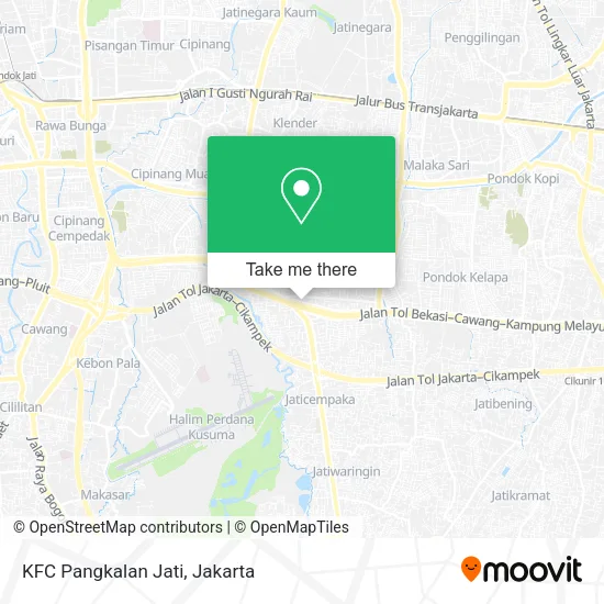 KFC Pangkalan Jati map