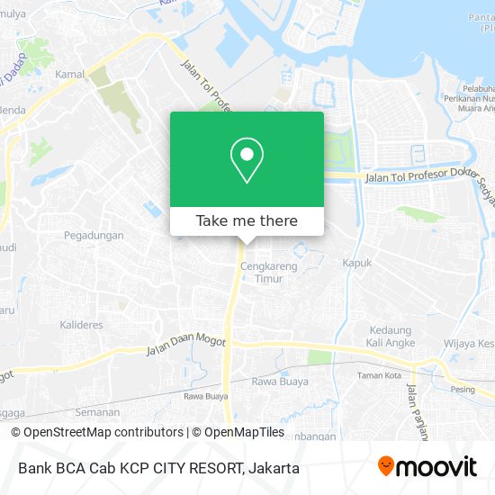 Bank BCA Cab KCP CITY RESORT map
