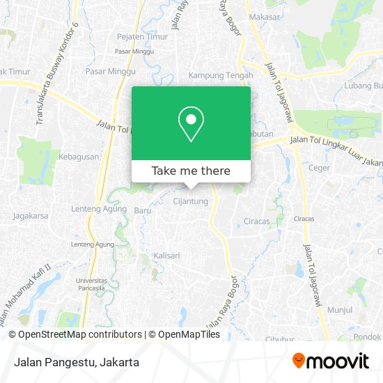 Jalan Pangestu map