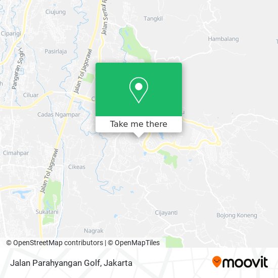 Jalan Parahyangan Golf map