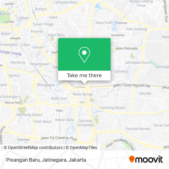 Pisangan Baru, Jatinegara map