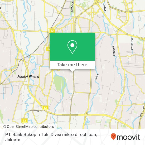 PT. Bank Bukopin Tbk. Divisi mikro direct loan map