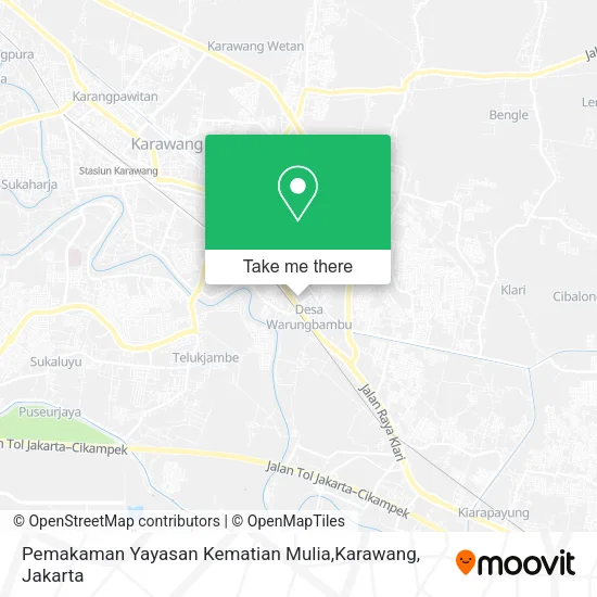 Pemakaman Yayasan Kematian Mulia,Karawang map