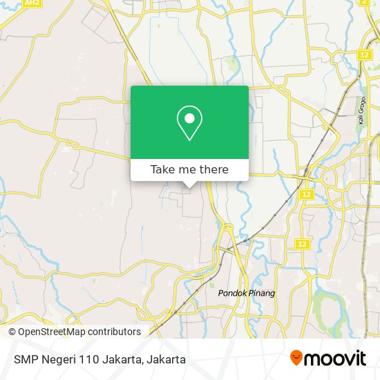 SMP Negeri 110 Jakarta map