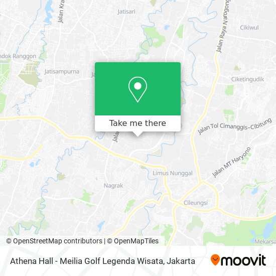 Athena Hall - Meilia Golf Legenda Wisata map