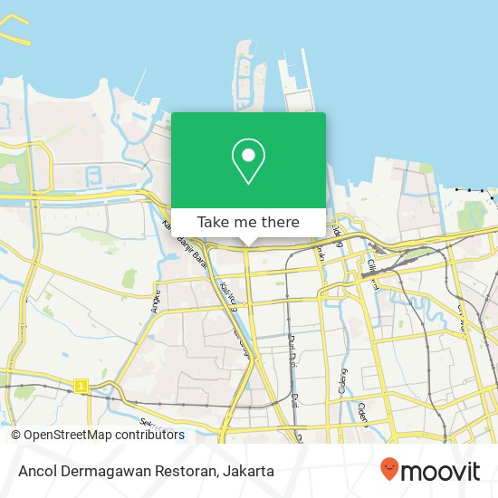 Ancol Dermagawan Restoran map