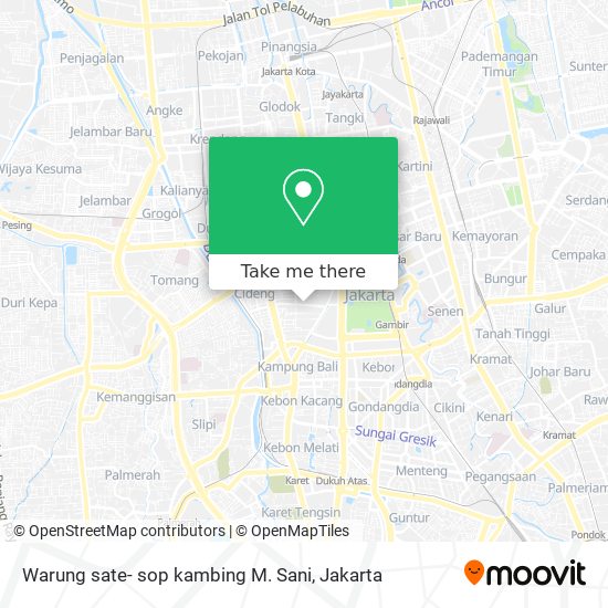 Warung sate- sop kambing M. Sani map